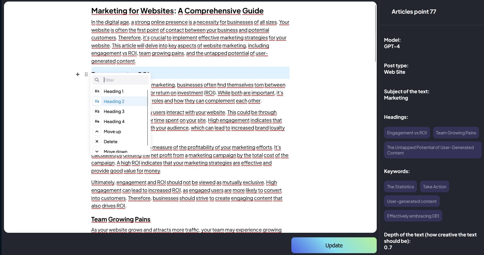 SiteSection Description